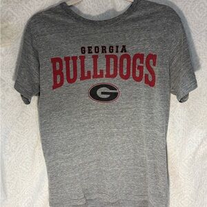 Georgia Bulldogs T-Shirt Medium Gray NCAA League 91